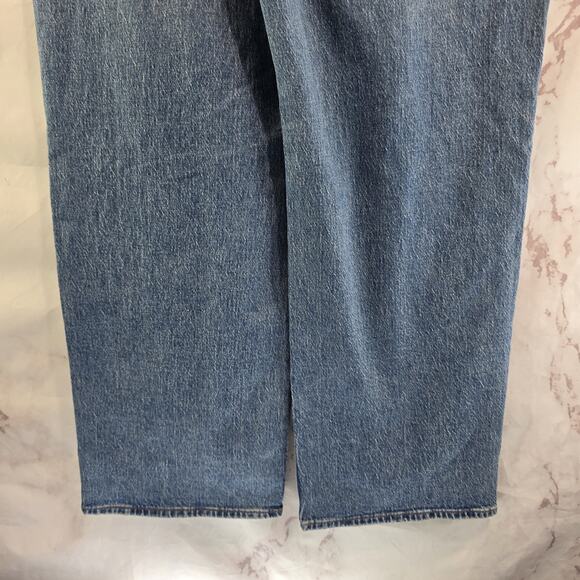 Madewell Jean Womens 31 Perfect Vintage Wide Leg High Rise Medium Wash - Picture 9 of 14